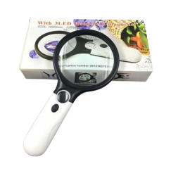 6902AB Hand Held Magnifying Glass 2 Lens