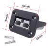 S7f0dc184000d42a0826b20823d21f2c9r Flush Mount Anderson Plug 50A Connector Kit Mounting Bracket (1pcs Male-1pcs Female)