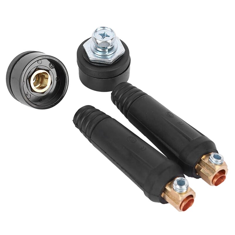 2aca67a095a55e0090e280ac293335bc 10-25 (Male-female) welding machine connector 4pcs=2pcs male and 2 pcs female.